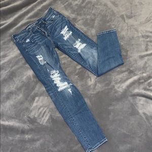 Ripped American eagle jeans